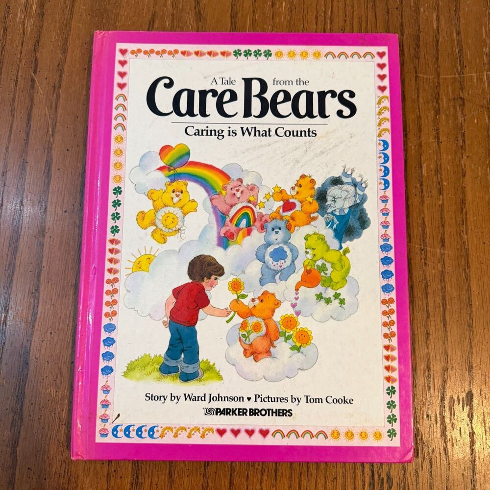Vintage 1983 Care Bears Caring Is What Counts HC Ward Johnson Parker Brothers